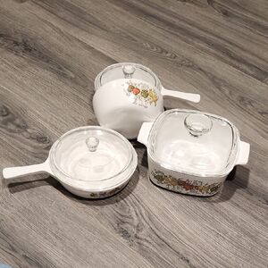 RARE Vintage Corningware "Spice Of Life" 7PC Set